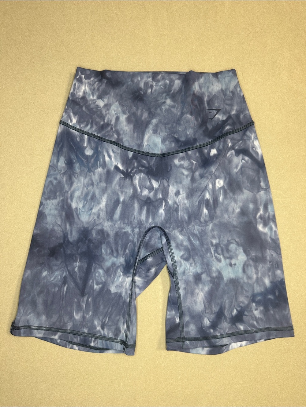 Gymshark Blue Tie-Dye Biker Shorts S